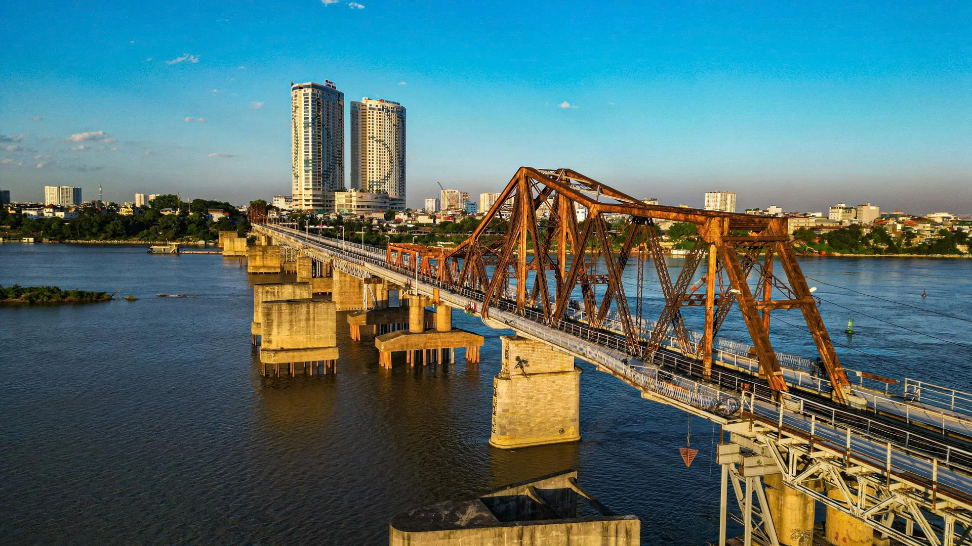 Historic Long Bien Railway Bridge